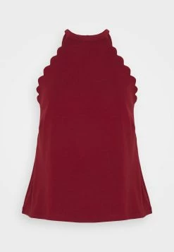 Anna Field Top - Dark Red, Mujer