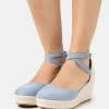 Anna Field COMFORT - Zapatos De Plataforma - Light Blue, Mujer
