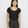 Anna Field Camiseta Básica - Black, Mujer -ANNA FIELD Ventas 0ab3ca79741c481386cb5db8482b5b9d