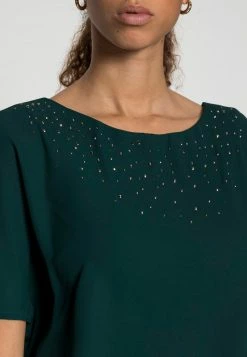 Anna Field Occasion Mini Bodycon Dress With Mesh Short Sleeves - Vestido De Cóctel - Dark Green, Mujer -ANNA FIELD Ventas 0f9e32ee4812487789ecf21d2b32bdfd