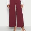 Anna Field Flared Leg Business Trousers - Pantalones - Dark Red, Mujer -ANNA FIELD Ventas 1037ff0d88414ab8953242f4b592056a