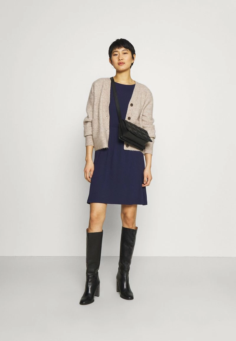 Anna Field Mini Waisted Basic Dress - Vestido Ligero - Dark Blue, Mujer 4 Anna Field Mini Waisted Basic Dress - Vestido Ligero - Dark Blue, Mujer - Imagen 2