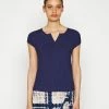 Anna Field Camiseta Básica - Dark Blue, Mujer