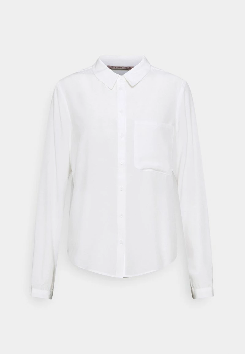 Anna Field Basic Blouse With Pocket - Camisa - Off-white, Mujer 3 Anna Field Basic Blouse With Pocket - Camisa - Off-white, Mujer