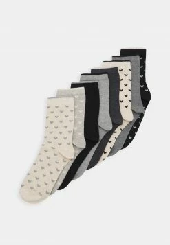 Anna Field HEART ANKLE 8 PACK - Calcetines - Black/grey, Mujer