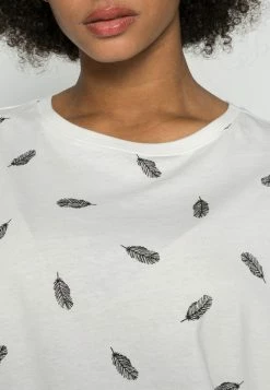Anna Field MANDALA FEATHER TEE - Camiseta Estampada - White, Mujer -ANNA FIELD Ventas 1c14fd55901a4bd999f60c1e3e3caaa2