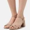 Anna Field LEATHER - Sandalias - Beige, Mujer