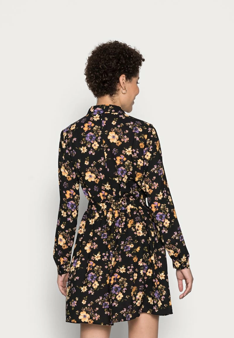 Anna Field BELTED BLOUSE DRESS - Vestido Camisero - Black/lilac, Mujer 5 Anna Field BELTED BLOUSE DRESS - Vestido Camisero - Black/lilac, Mujer - Imagen 3