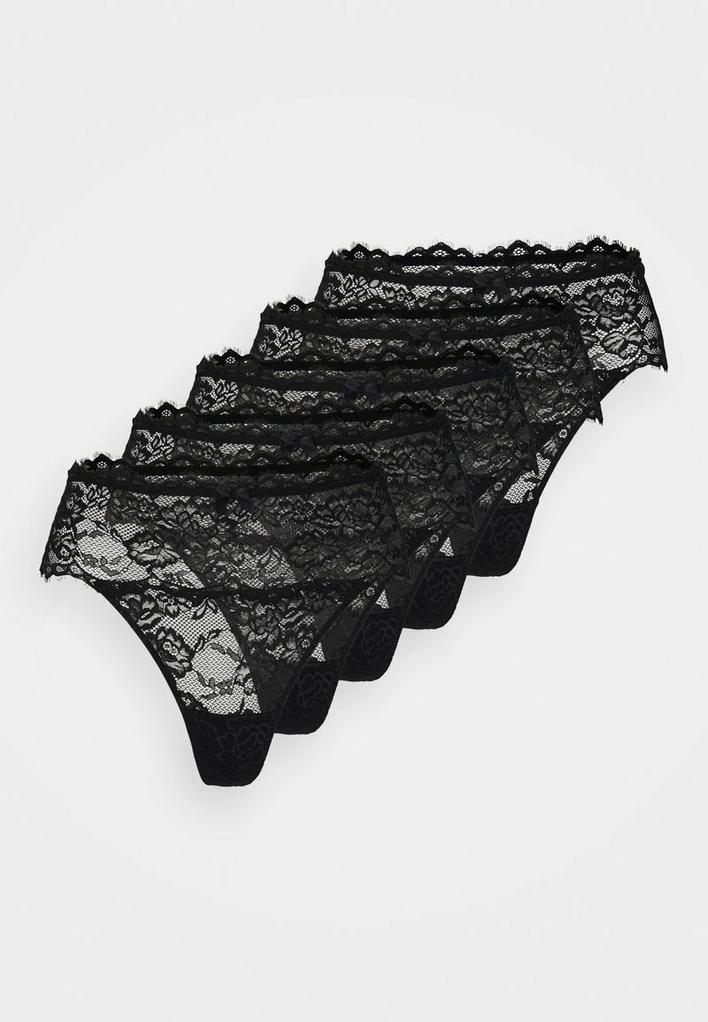 Anna Field 5PP HIGH RISE LACE THONG - Tanga - Black, Mujer 6 Anna Field 5PP HIGH RISE LACE THONG - Tanga - Black, Mujer - Imagen 4
