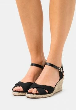 Anna Field Sandalias De Cuña - Black, Mujer