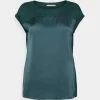 Anna Field Camiseta Básica - Dark Green, Mujer