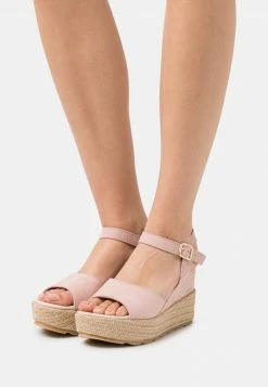 Anna Field LEATHER - Sandalias De Cuña - Light Pink, Mujer