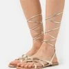 Anna Field Sandalias De Dedo - Gold, Mujer