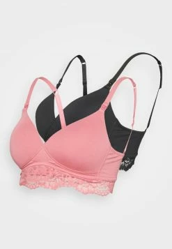 Anna Field 2PACK LACE MATERNITY BRA - Sujetador Básico - Black/pink, Mujer