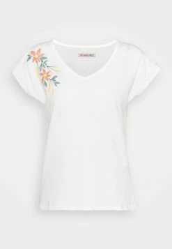 Anna Field Camiseta Estampada - White, Mujer