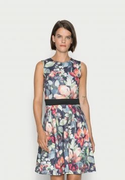 Anna Field Vestido Informal - Dark Blue/multi-coloured, Mujer