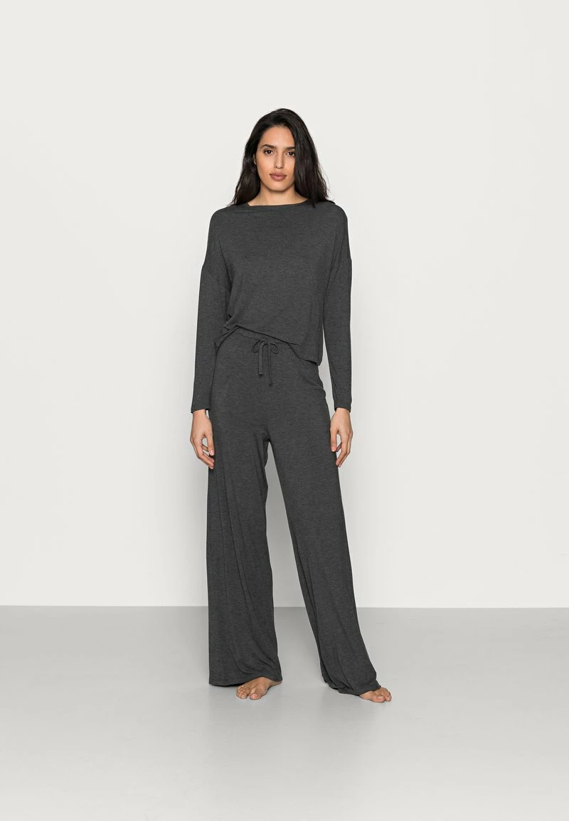 Anna Field JERSEY WIDE LEG PJ SET - Pijama - Dark Grey, Mujer 3 Anna Field JERSEY WIDE LEG PJ SET - Pijama - Dark Grey, Mujer