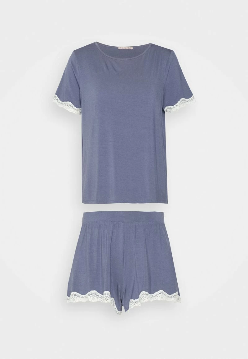 Anna Field LACE TRIM SHORT SET - Pijama - Blue, Mujer 8 Anna Field LACE TRIM SHORT SET - Pijama - Blue, Mujer - Imagen 6