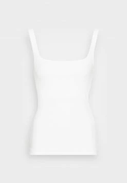 Anna Field MINIMAL TANK WITH SQUARE ROUND NECKLINE - Top - White, Mujer -ANNA FIELD Ventas 25dd84e88ad44c9f93e267b12eb3733a
