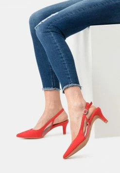 Anna Field Tacones - Coral, Mujer