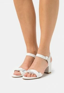 Anna Field LEATHER - Sandalias - White, Mujer