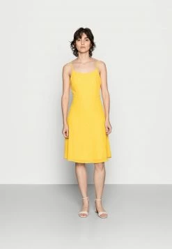Anna Field STRAPPA FIT AND FLARE - Vestido Informal - Yellow, White, Mujer