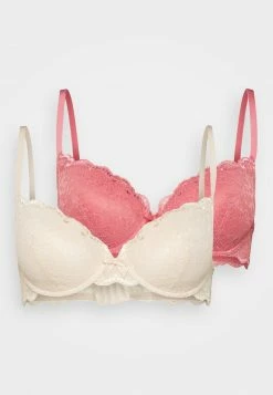 Anna Field 2 PACK LACE T SHIRT BRA - Sujetador Con Aros - Pink, Mujer -ANNA FIELD Ventas 2c71be9663784635a9343fbc5f2aa140