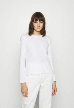 Anna Field WAFFLE PIQUÉ - Camiseta De Manga Larga - White, Mujer