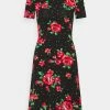 Anna Field Vestido Ligero - Black / Pink, Mujer