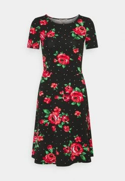 Anna Field Vestido Ligero - Black / Pink, Mujer