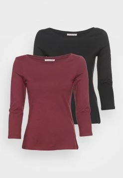 Anna Field 2 PACK - Camiseta De Manga Larga - Dark Red/black, Mujer -ANNA FIELD Ventas 2d859bfe466f419dad8748fdca3f75e3