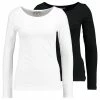 Anna Field 2 PACK - Camiseta De Manga Larga - Black/white, Mujer -ANNA FIELD Ventas 2ebfac4c72364bf0acb397483bc47236