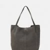 Anna Field LEATHER - Bolso De Mano - Anthracite, Mujer