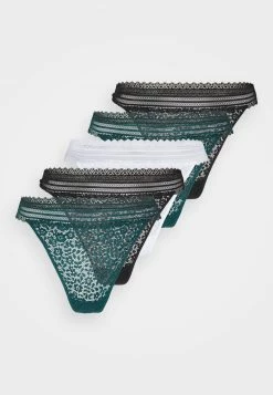 Anna Field 5PP LACE THONG - Tanga - Teal/black/off-white, Mujer 20 Anna Field 5PP LACE THONG - Tanga - Teal/black/off-white, Mujer -ANNA FIELD Ventas 304638079ca84c3fb1c392213847d6e9