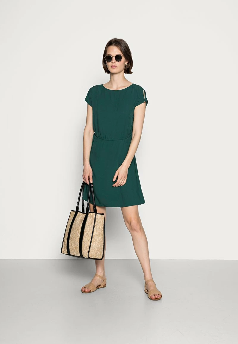 Anna Field WOVEN FIT AND FLARE DETAIL DRESS - Vestido Informal - Dark Green, Mujer 4 Anna Field WOVEN FIT AND FLARE DETAIL DRESS - Vestido Informal - Dark Green, Mujer - Imagen 2