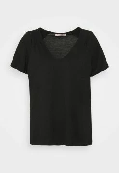 Anna Field Camiseta Básica - Black, Mujer