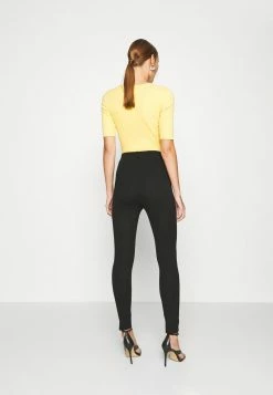 Anna Field Punto Leggings With Button Detail - Leggings - Black, Mujer -ANNA FIELD Ventas 33f906a6b264471e94805b4626428f72
