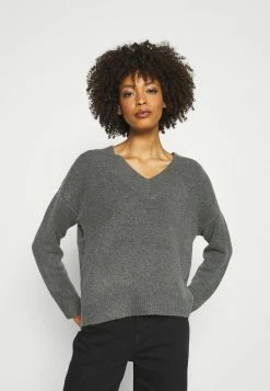 Anna Field Jersey De Punto - Mottled Dark Grey, Mujer