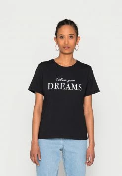 Anna Field Camiseta Estampada - Black, Mujer