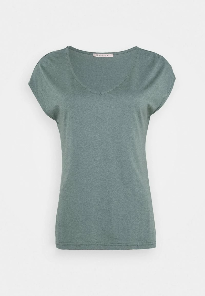 Anna Field Camiseta Básica - Petrol Melange, Mujer 3 Anna Field Camiseta Básica - Petrol Melange, Mujer