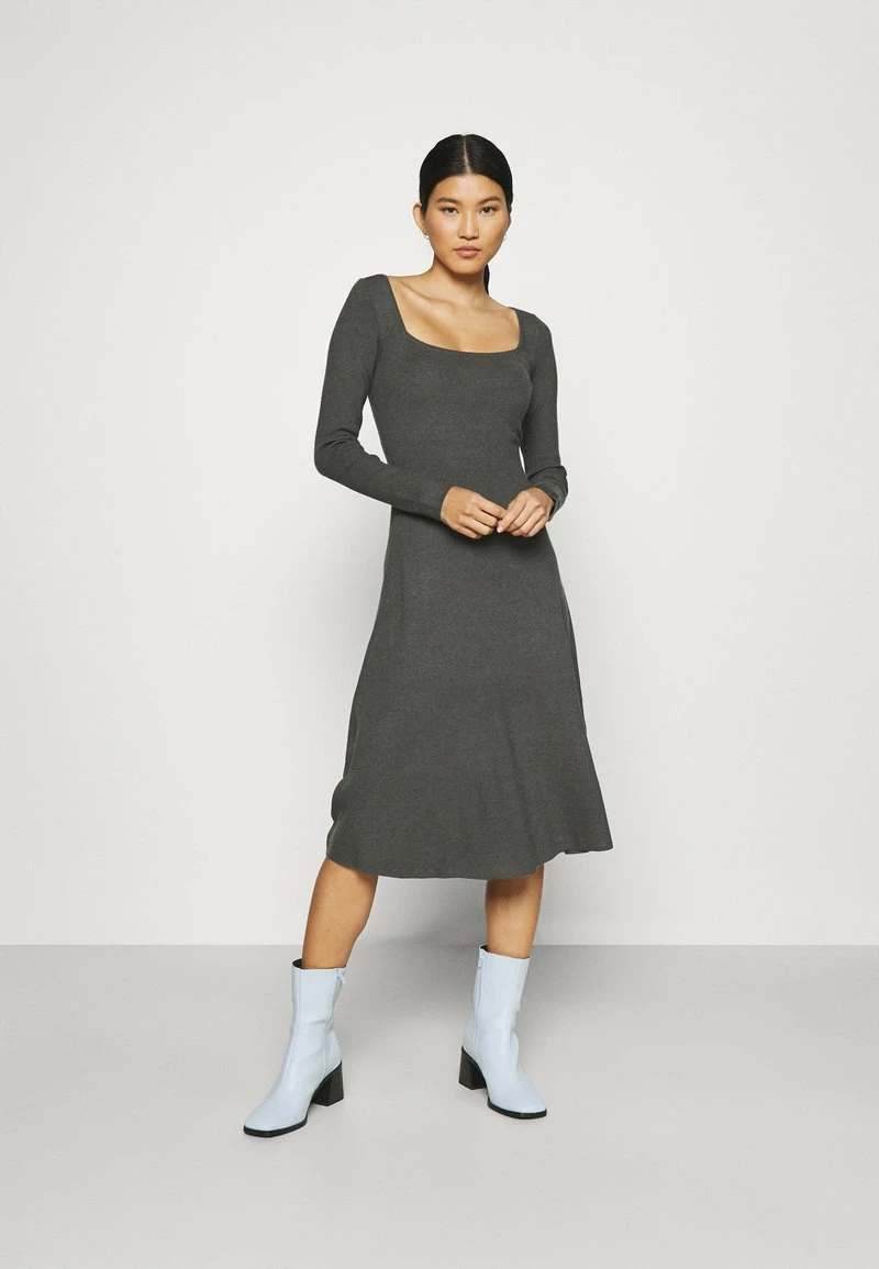 Anna Field Vestido De Punto - Mottled Dark Grey, Mujer 3 Anna Field Vestido De Punto - Mottled Dark Grey, Mujer