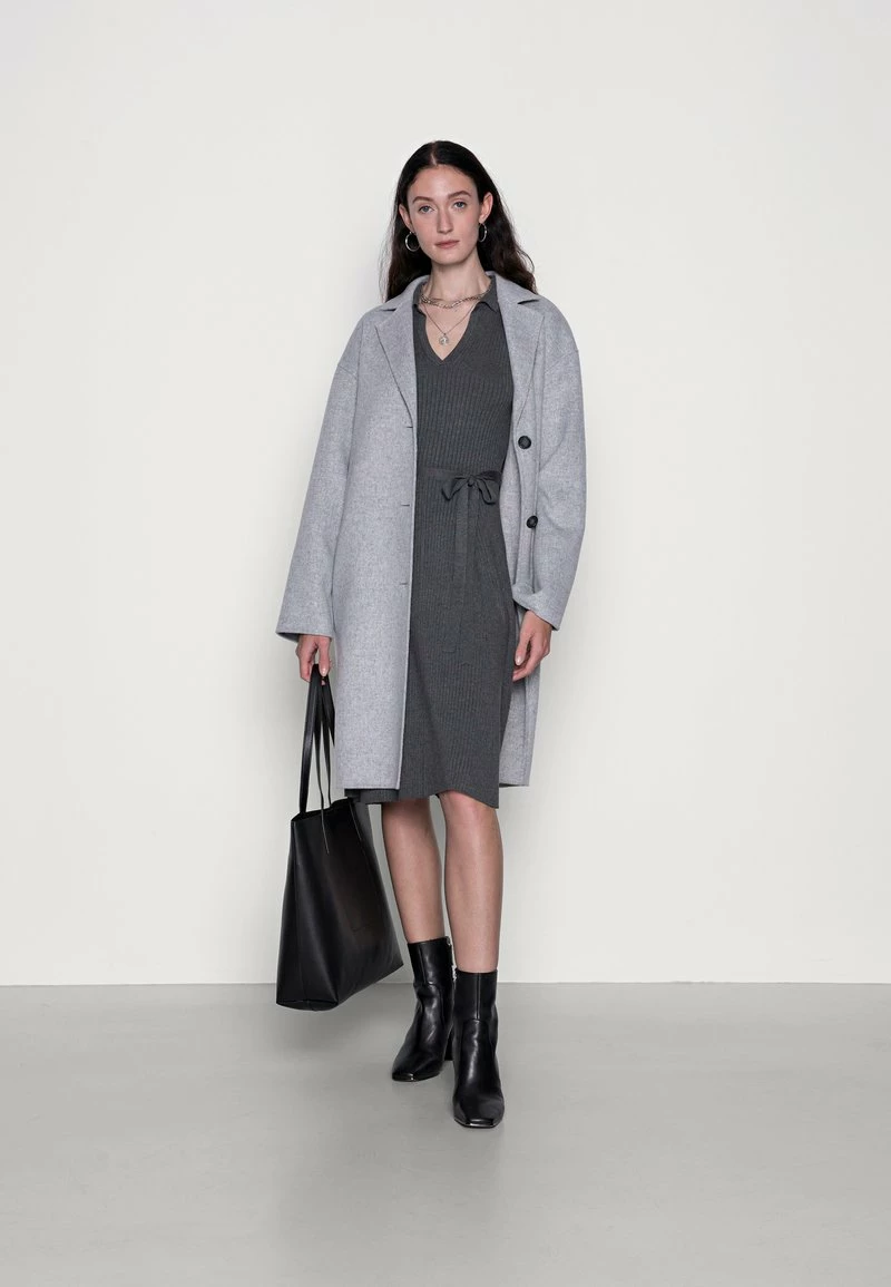 Anna Field POLO MIDI DRESS - Vestido De Punto - Mottled Dark Grey, Mujer 4 Anna Field POLO MIDI DRESS - Vestido De Punto - Mottled Dark Grey, Mujer - Imagen 2