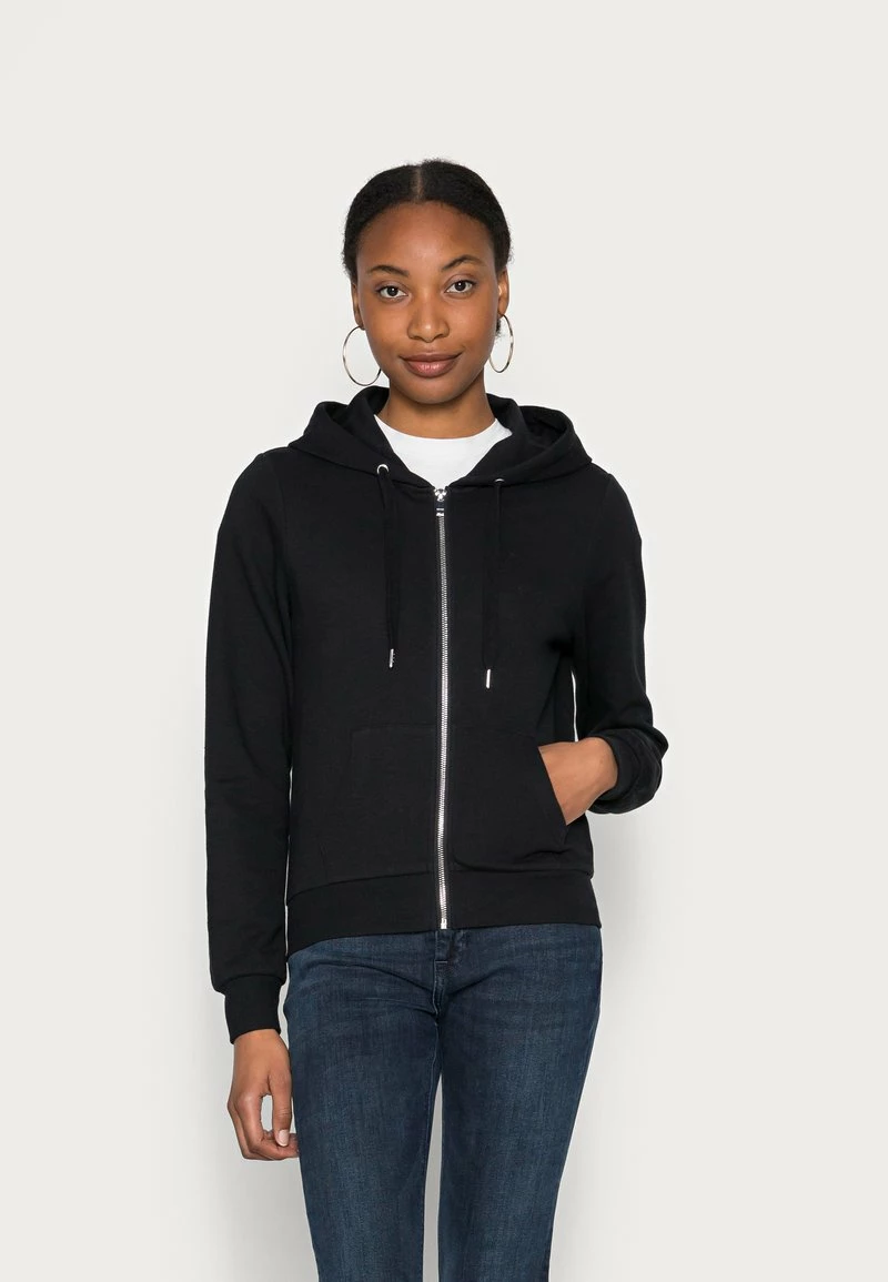 Anna Field SLIM FIT SWEAT JACKET - Sudadera Con Cremallera - Black, Mujer 3 Anna Field SLIM FIT SWEAT JACKET - Sudadera Con Cremallera - Black, Mujer