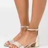 Anna Field LEATHER - Sandalias - Gold, Mujer