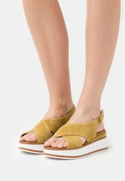 Anna Field LEATHER - Sandalias Con Plataforma - Brown, Mujer
