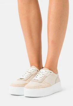 Anna Field LEATHER - Zapatillas - Beige, Mujer