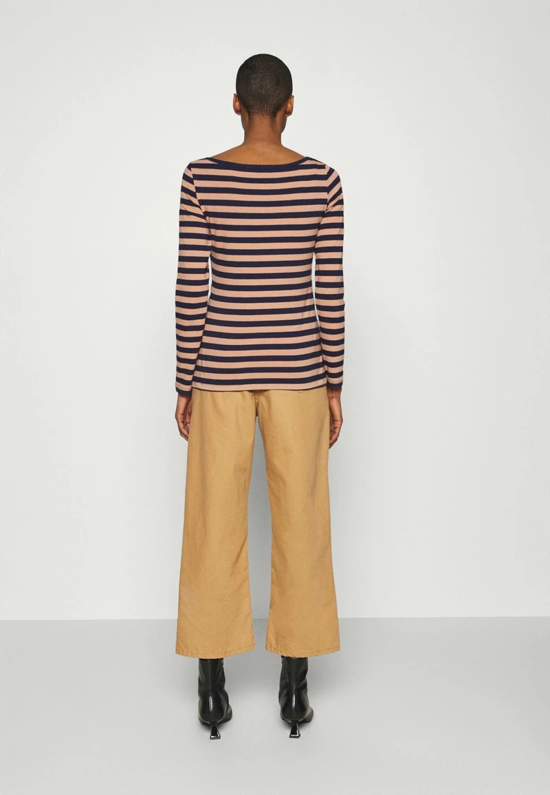 Anna Field Camiseta De Manga Larga - Camel/dark Blue, Mujer 5 Anna Field Camiseta De Manga Larga - Camel/dark Blue, Mujer - Imagen 3