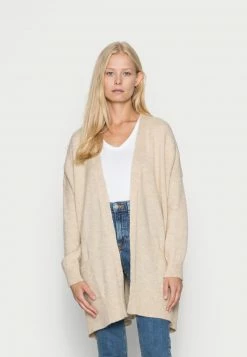 Anna Field OPEN WOOL BLEND CARDIGAN - Chaqueta De Punto - Camel, Mujer