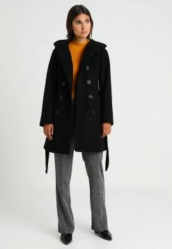 Anna Field DOUBLE BREASTED COAT WITH HOOD - Abrigo Clásico - Black, Mujer -ANNA FIELD Ventas 4789834d69404bda9104d1730b613e01