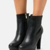Anna Field Botines Con Plataforma - Black, Mujer